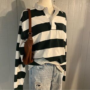 Everlane for Surfrider polo rugby striped long sleeves Men’s large